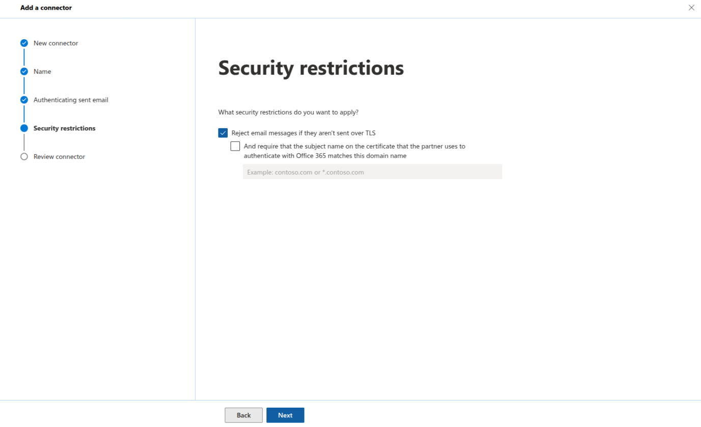 Security restrictions